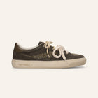 ENTJPN Jupiter Rocket – Unisex Leather and Mistletoe Green Tweed Sneakers