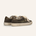 ENTJPN Jupiter Rocket – Unisex Leather and Mistletoe Green Tweed Sneakers