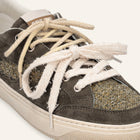 ENTJPN Jupiter Rocket – Unisex Leather and Mistletoe Green Tweed Sneakers