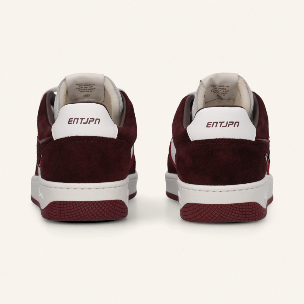 Entjpn Egg Rocket - sneakers in pelle color bordeaux e bianco