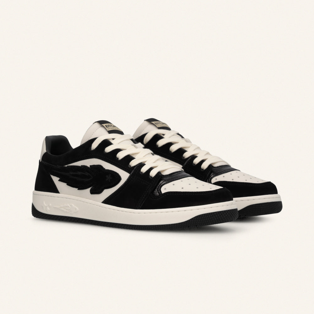 Entjpn Egg Rocket - sneakers in pelle nera e bianca
