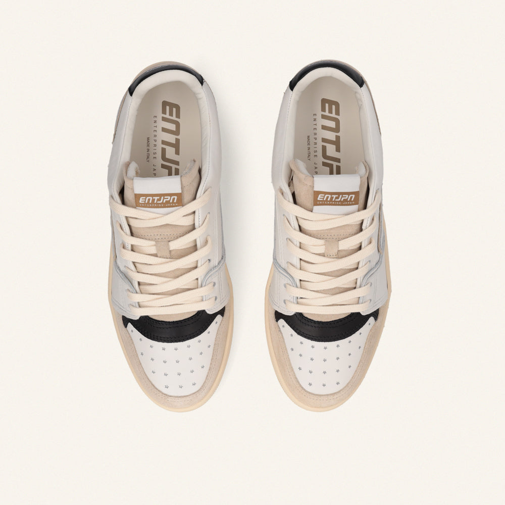 Entjpn Egg Rocket - sneakers in pelle bianca e nera