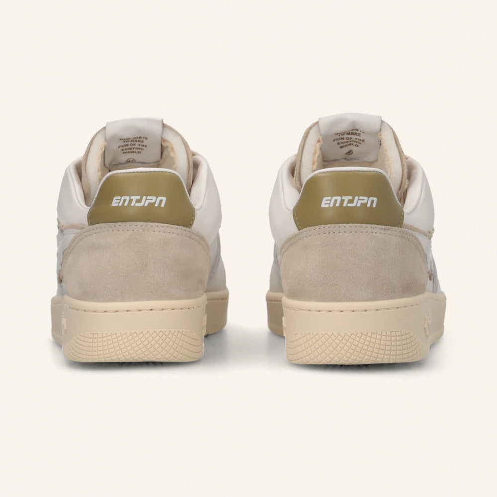 Entjpn Egg Rocket - sneakers in pelle color bianco e kaki