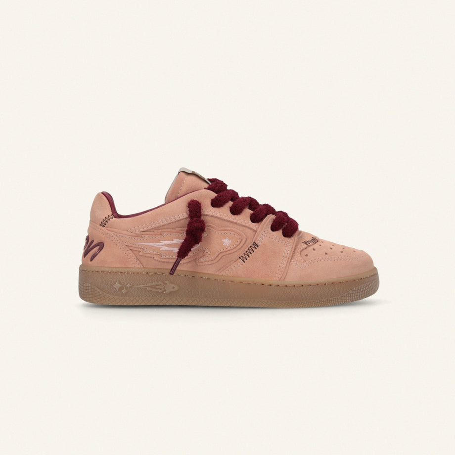 Entjpn Egg Rocket - sneakers in pelle scamosciata color corallo image