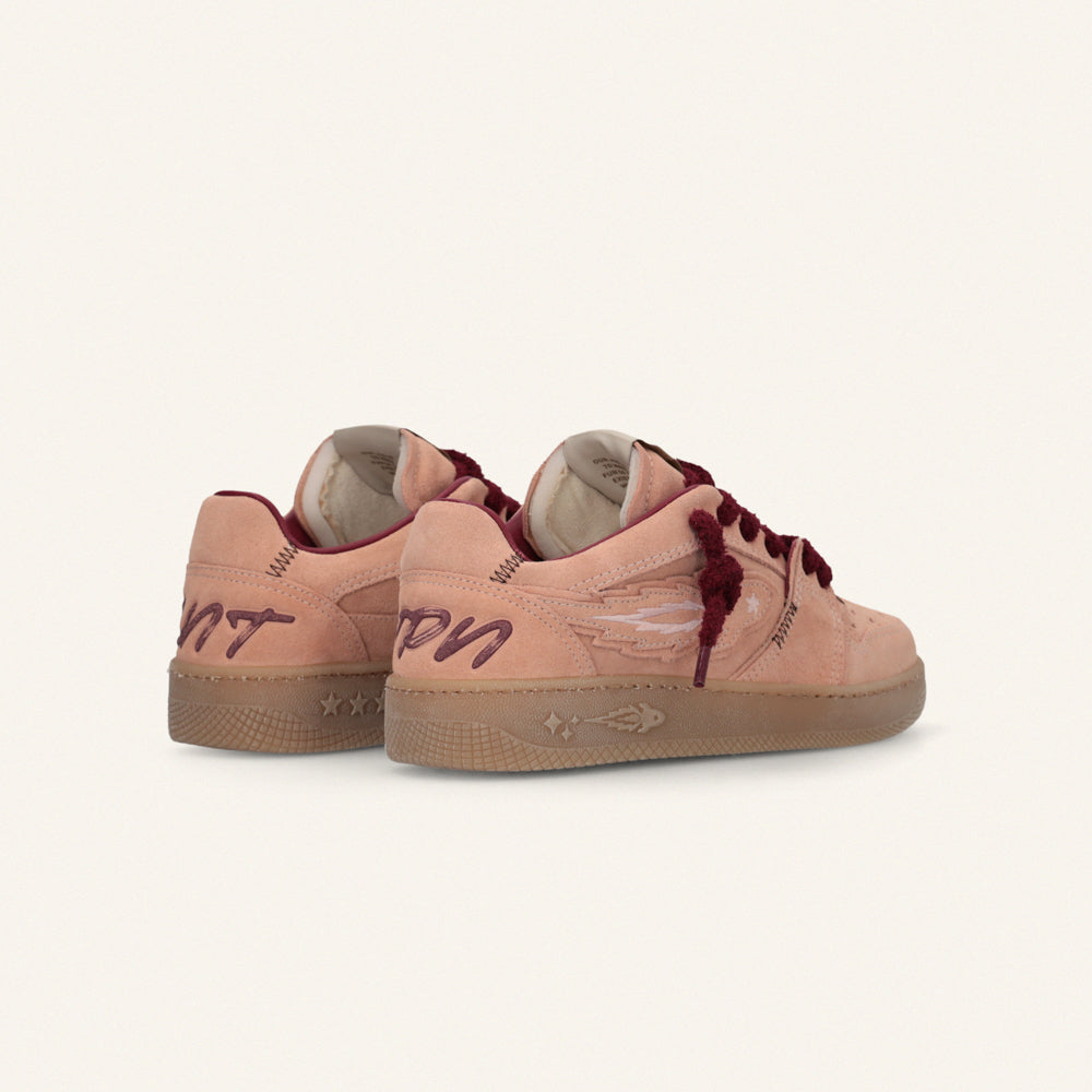 Entjpn Egg Rocket - sneakers in pelle scamosciata color corallo