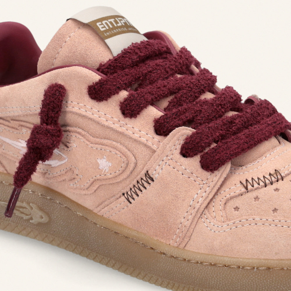 Entjpn Egg Rocket - sneakers in pelle scamosciata color corallo