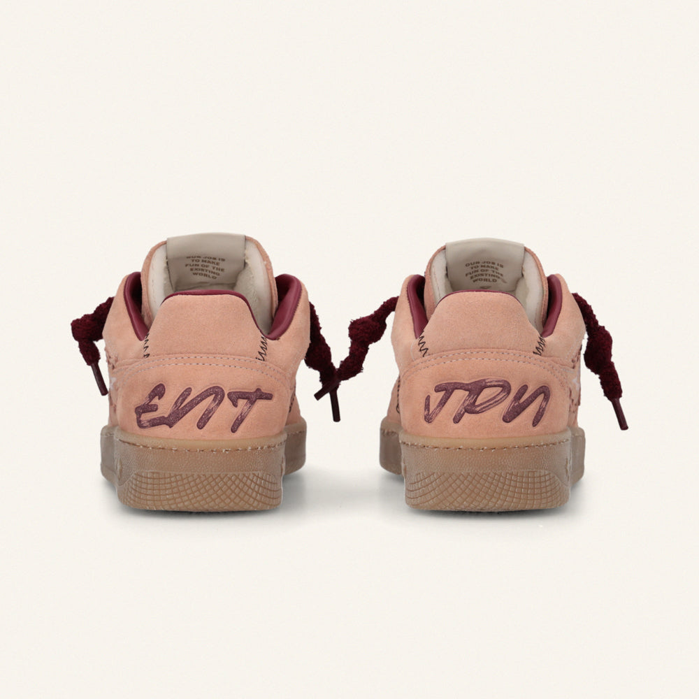 Entjpn Egg Rocket - sneakers in pelle scamosciata color corallo