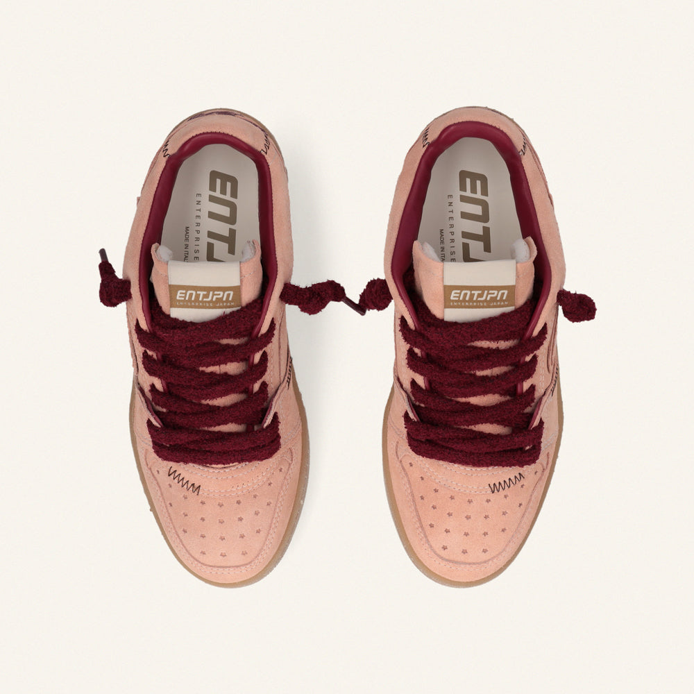 Entjpn Egg Rocket - sneakers in pelle scamosciata color corallo