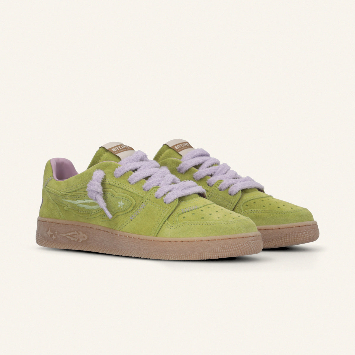 Entjpn Egg Rocket - sneakers in pelle scamosciata color verde cedro