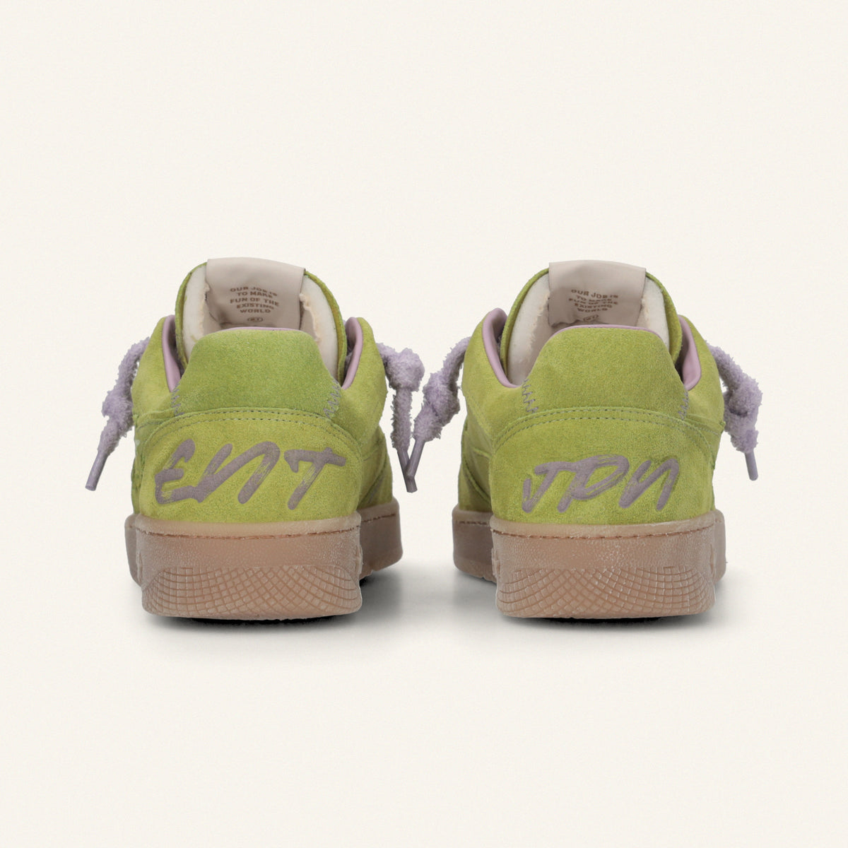 Entjpn Egg Rocket - sneakers in pelle scamosciata color verde cedro