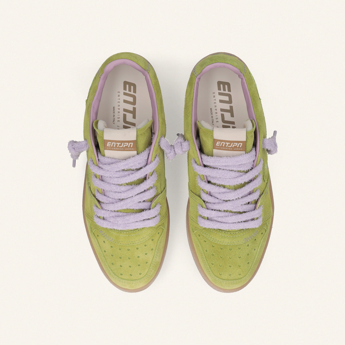 Entjpn Egg Rocket - sneakers in pelle scamosciata color verde cedro