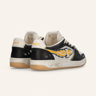 ENTJPN Egg Rocket – Vintage Black and Yellow Leather Sneakers