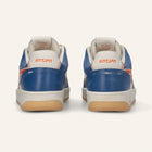 ENTJPN Egg Rocket – Vintage Blue and Orange Leather Sneakers