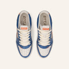 ENTJPN Egg Rocket – Vintage Blue and Orange Leather Sneakers