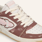 ENTJPN Egg Rocket – Vintage Brown and Pink Leather Sneakers