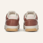 ENTJPN Egg Rocket – Vintage Brown and Pink Leather Sneakers