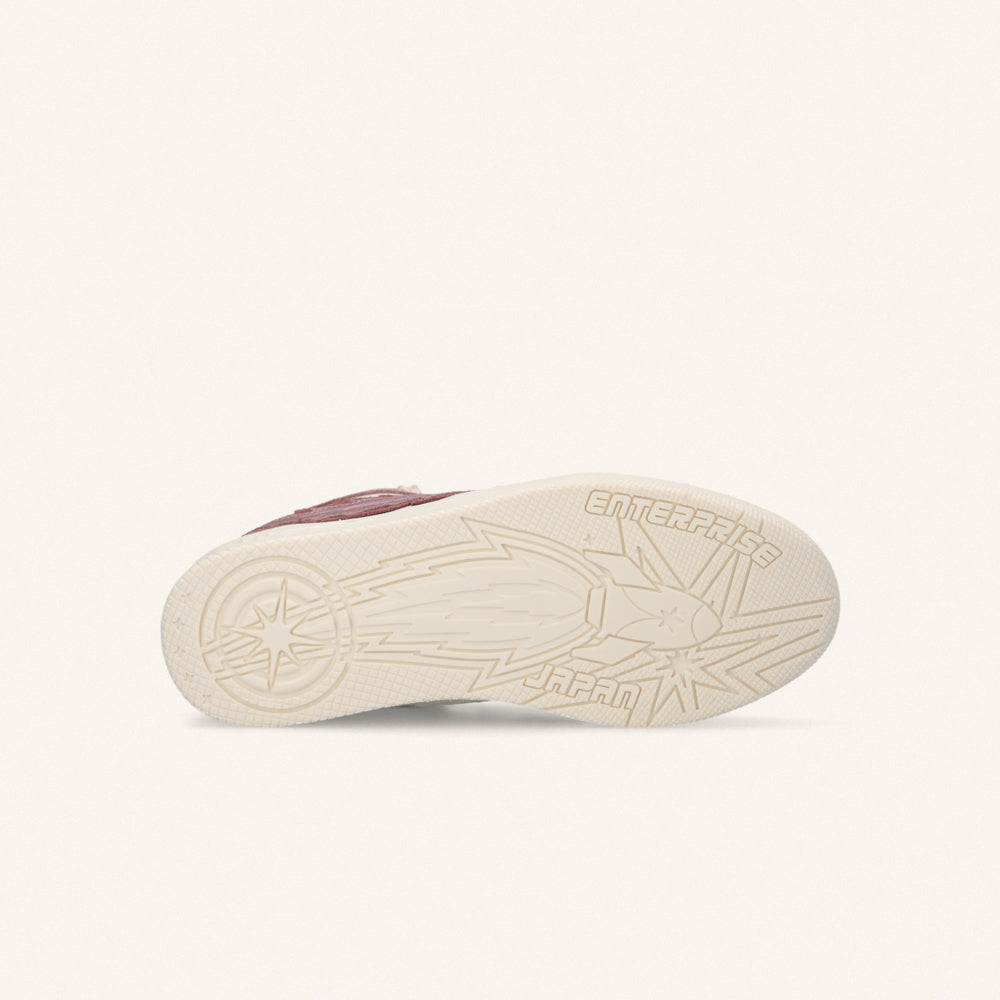 Entjpn Egg Rocket - sneakers rosa cipria e burgundy in crosta e pelle
