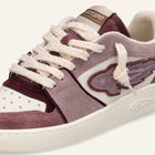 Entjpn Egg Rocket - sneakers rosa cipria e burgundy in crosta e pelle