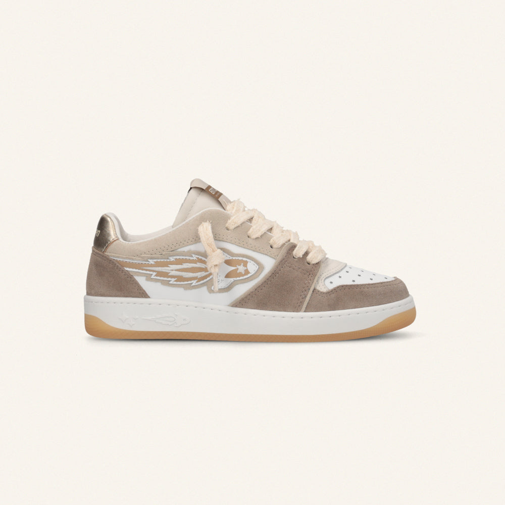 Entjpn Egg Rocket - sneakers ecrù in crosta e pelle