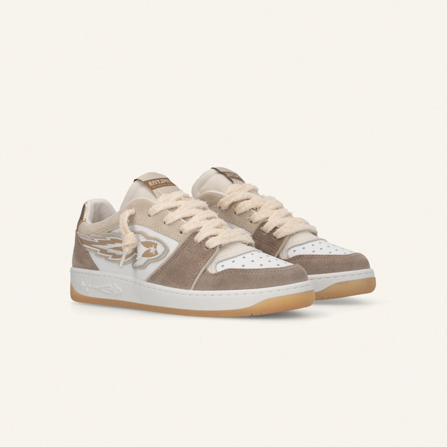 Entjpn Egg Rocket - sneakers ecrù in crosta e pelle