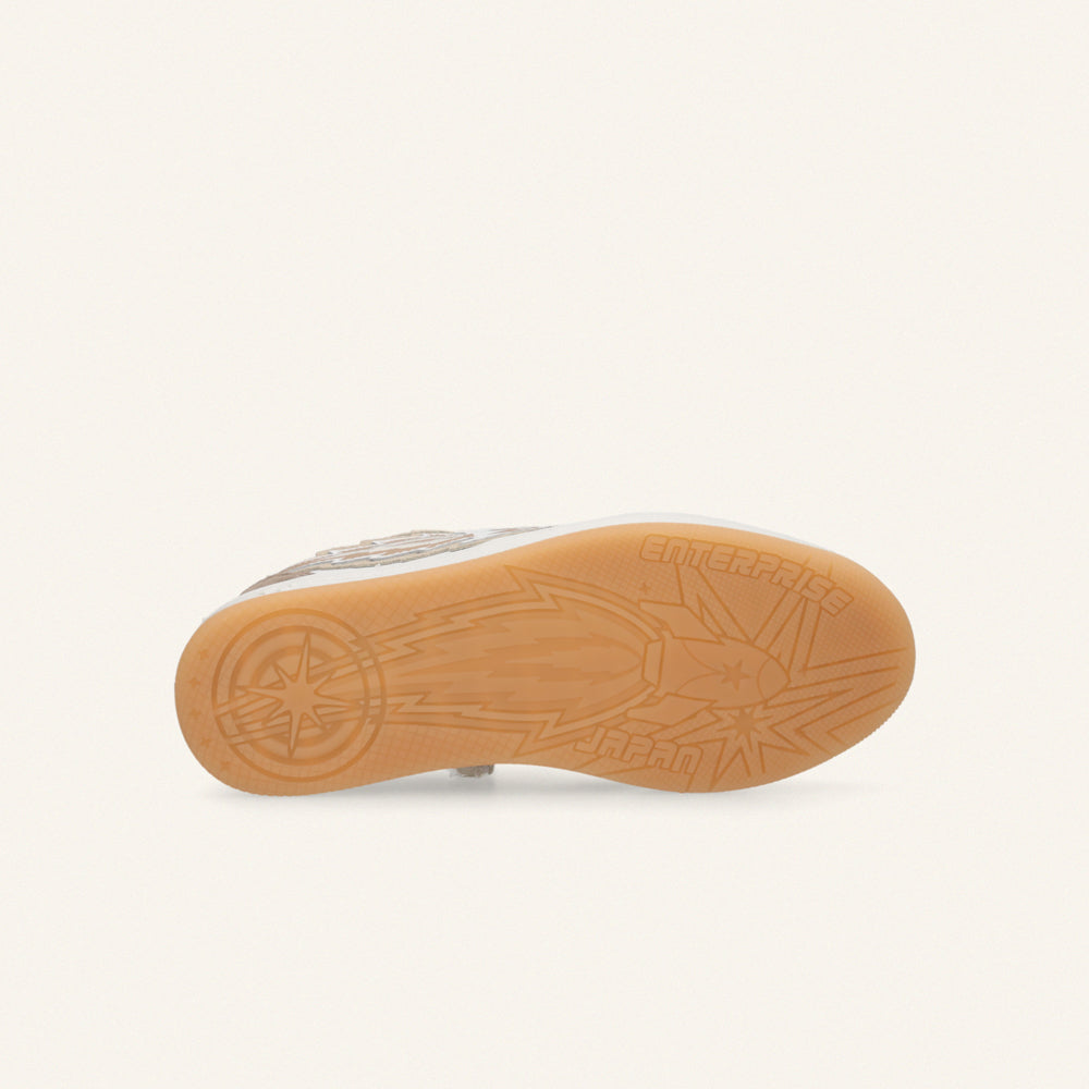 Entjpn Egg Rocket - sneakers ecrù in crosta e pelle