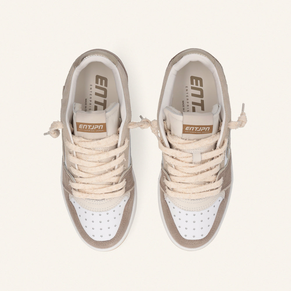 Entjpn Egg Rocket - sneakers ecrù in crosta e pelle