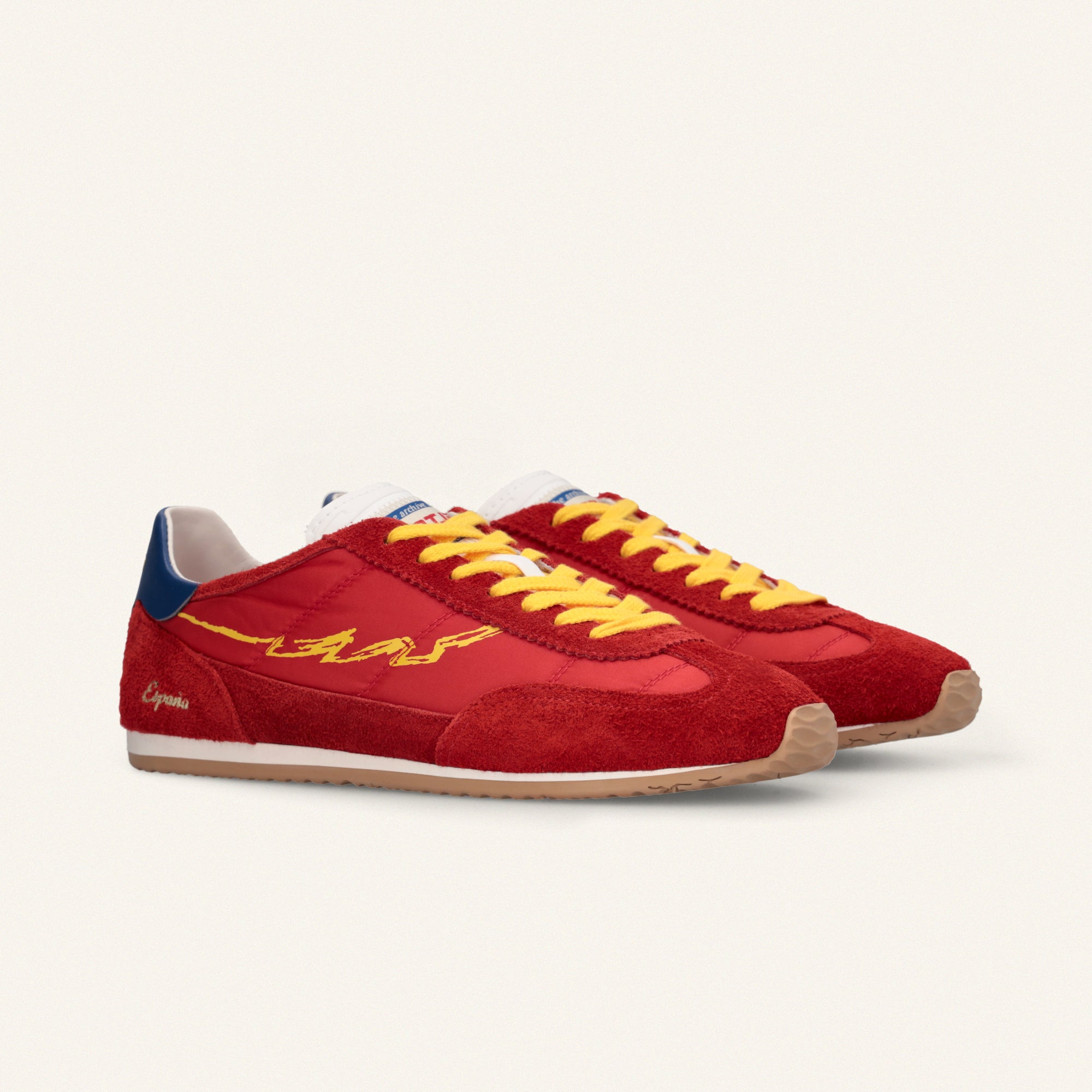 ENTJPN 61 Mondialito Spain – Sneakers in suede e nylon