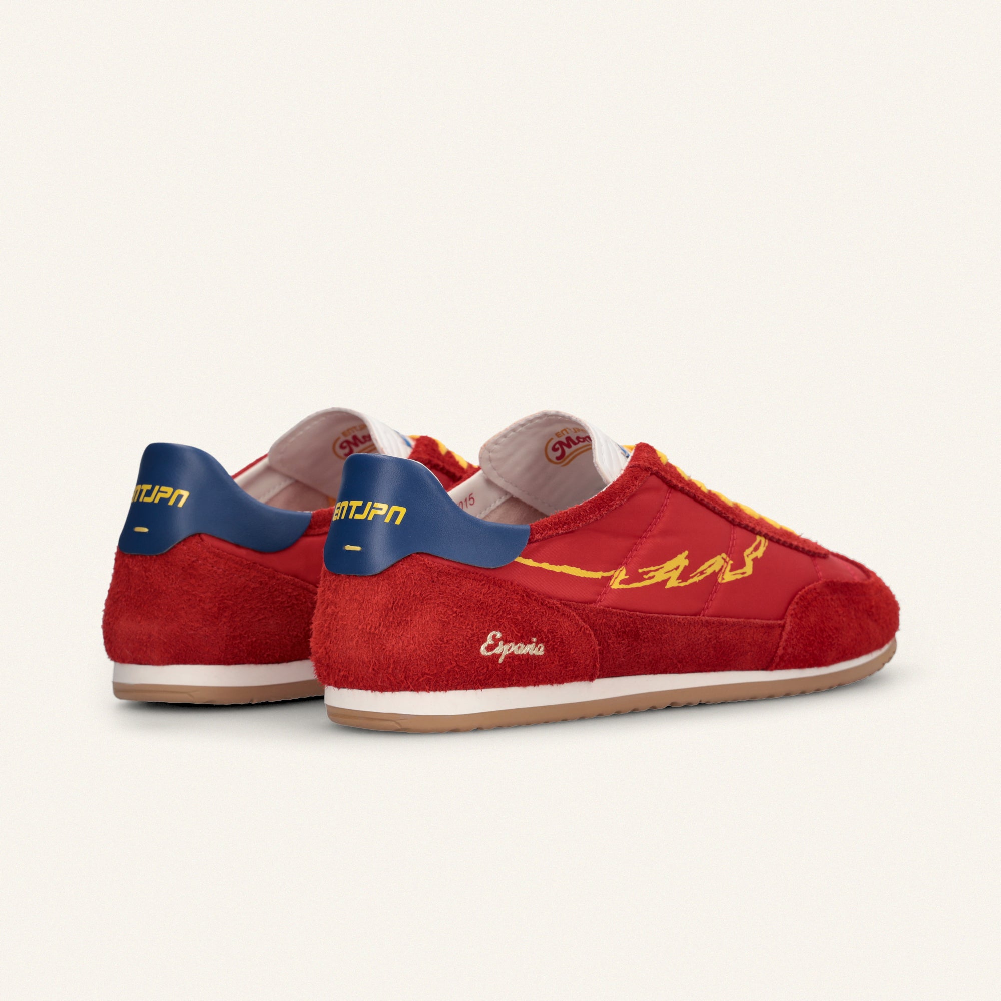 ENTJPN 61 Mondialito Spain – Sneakers in suede e nylon