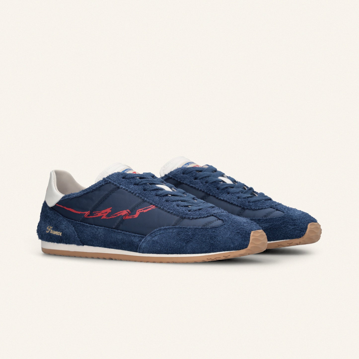 ENTJPN 61 Mondialito France – Sneakers in suede e nylon