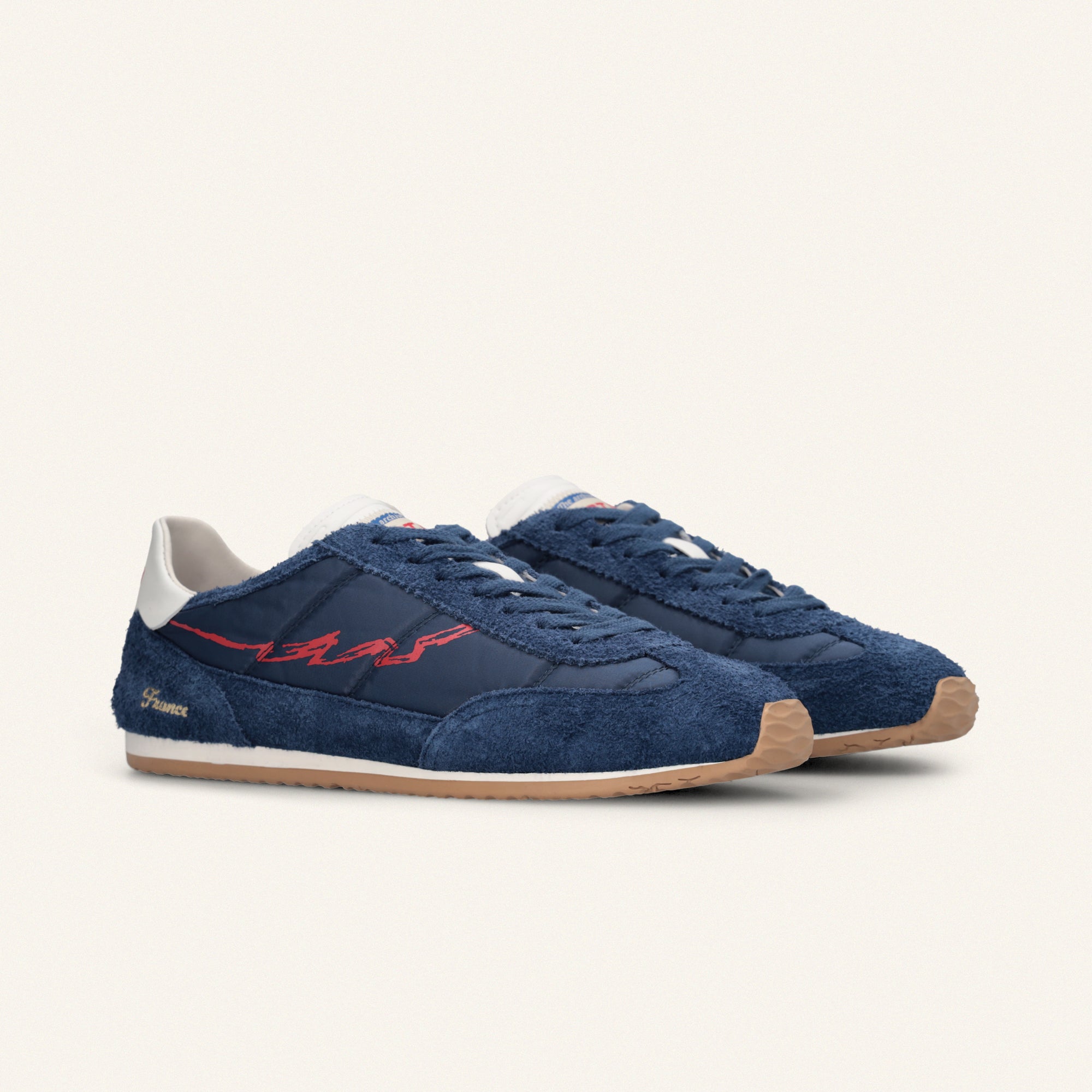 ENTJPN 61 Mondialito France – Sneakers in suede e nylon