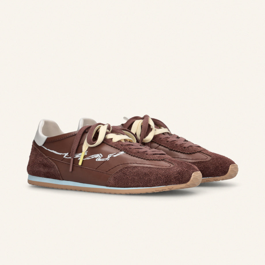 Entjpn 61 - sneakers marroni in pelle