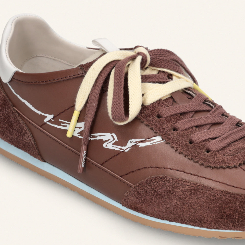 Entjpn 61 - sneakers marroni in pelle