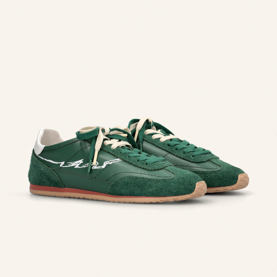 ENTJPN 61 – green leather sneakers