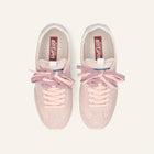 Entjpn 61 - sneakers rosa in pelle scamosciata e ciniglia