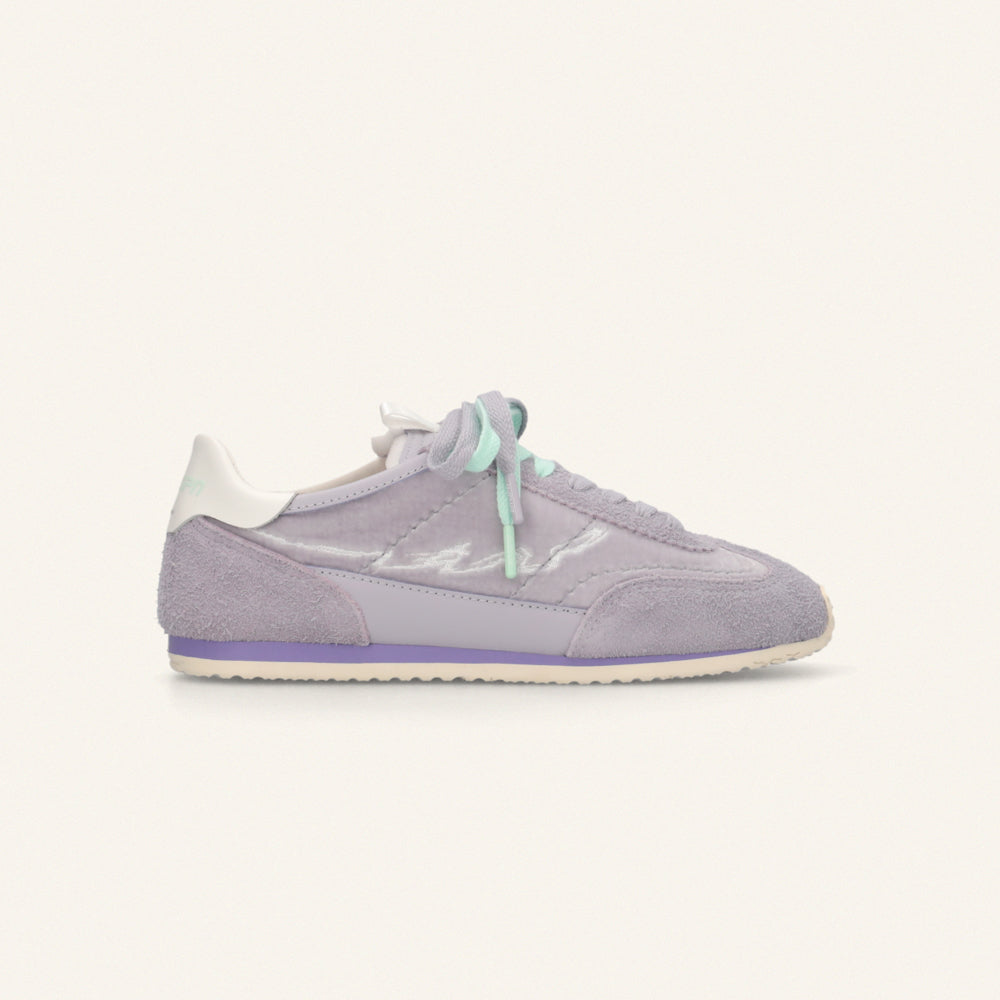 Entjpn 61 - sneakers color lavanda in pelle scamosciata e ciniglia