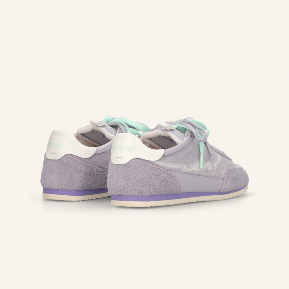 Entjpn 61 - sneakers color lavanda in pelle scamosciata e ciniglia
