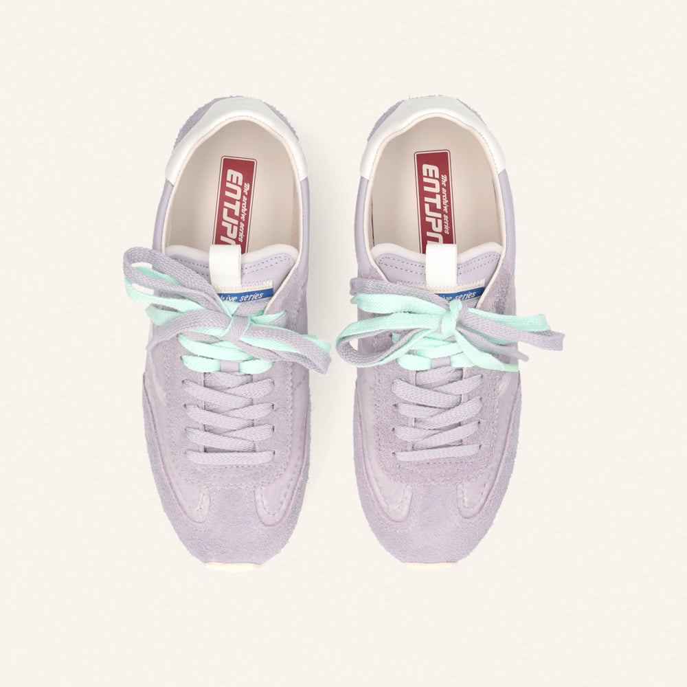 Entjpn 61 - sneakers color lavanda in pelle scamosciata e ciniglia