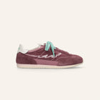 Entjpn 61 - sneakers color malva in pelle scamosciata e ciniglia