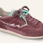 Entjpn 61 - sneakers color malva in pelle scamosciata e ciniglia