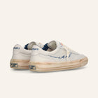 ENTJPN 75 – Sneaker in pelle bianca con dettagli blu