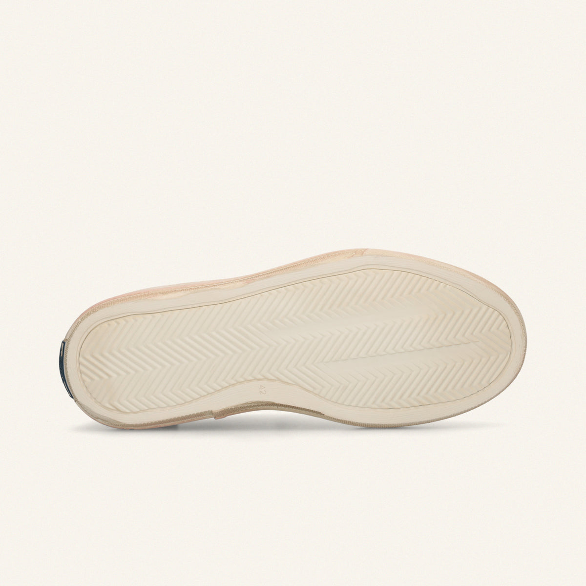 ENTJPN 75 – Sneaker in pelle bianca con dettagli blu