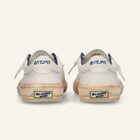 ENTJPN 75 – Sneaker in pelle bianca con dettagli blu