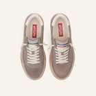 ENTJPN 75 – Taupe suede and white leather sneakers