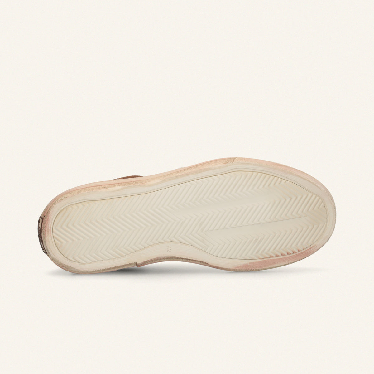 ENTJPN 75 – Sneaker in suede tabacco e pelle bianca