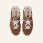 ENTJPN 75 – Sneaker in suede tabacco e pelle bianca