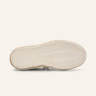 ENTJPN 75 – Sneaker in pelle bianca e suede sand con dettagli light gold