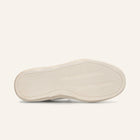 ENTJPN 75 – Sneaker in pelle bianca e suede cipria con dettagli oro rosa