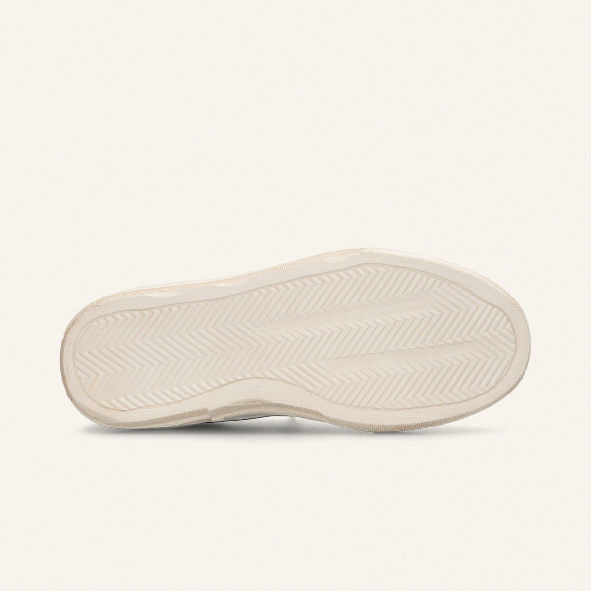 ENTJPN 75 – Sneaker in pelle bianca e suede cipria con dettagli oro rosa