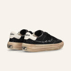 ENTJPN 75 – Sneaker in pelle nera con inserti glitter