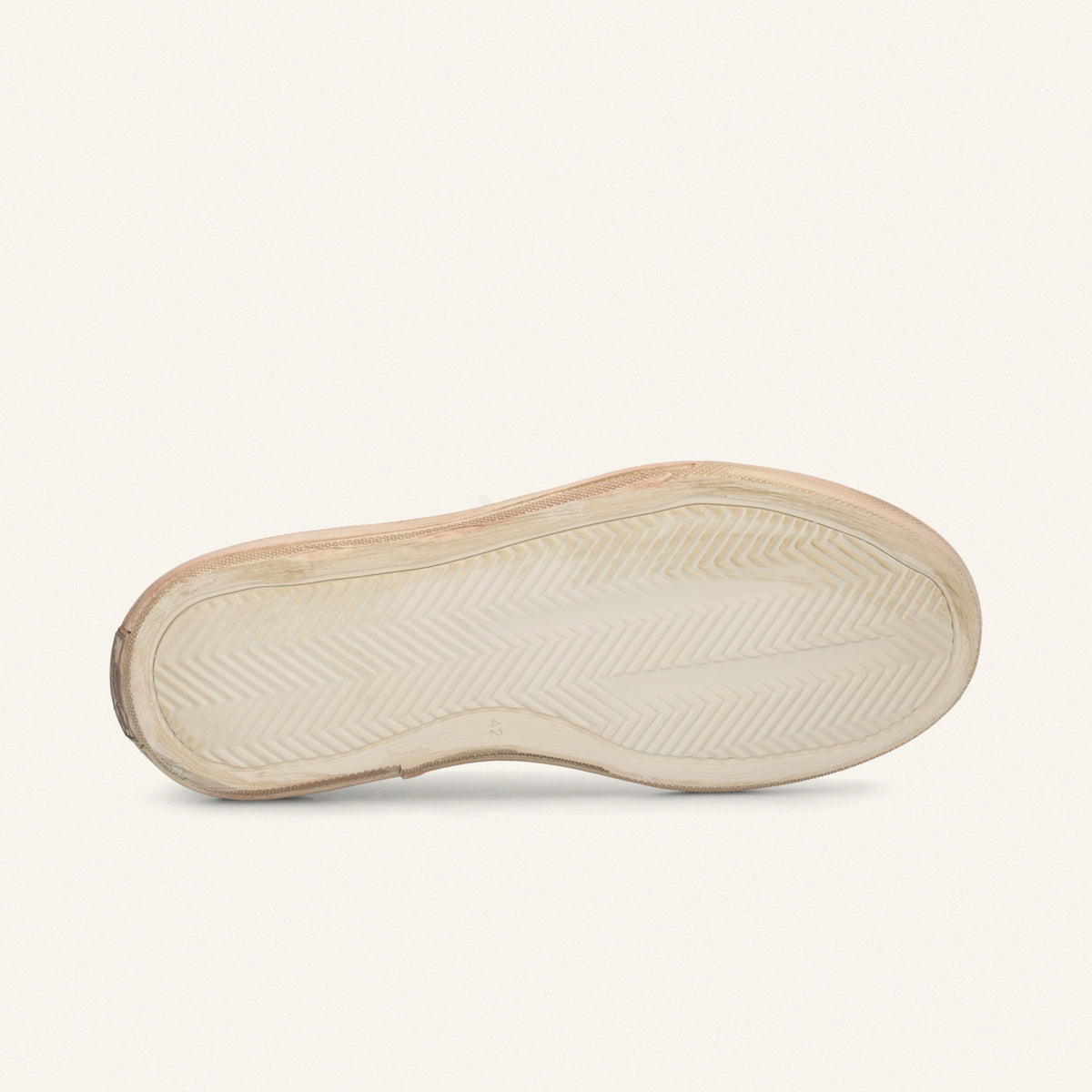 ENTJPN 75 – white leather sneakers with taupe suede details